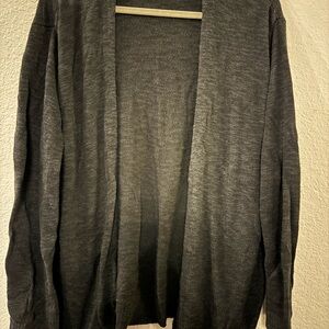 Set of Two Black Open Front Cardigan